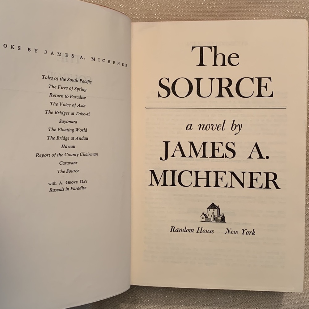 The Source by James A. Michener 1st LE Numbered Signed by Author 1965
